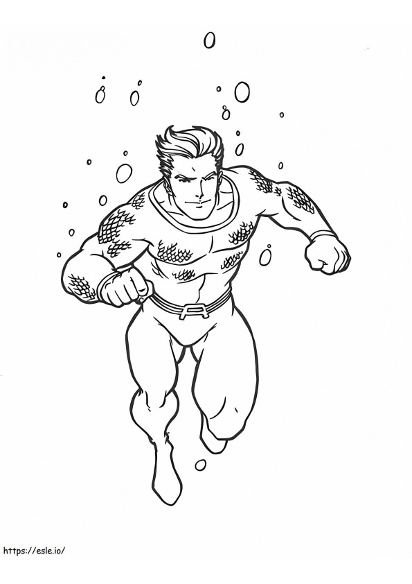 Aquaman Lucha kolorowanka