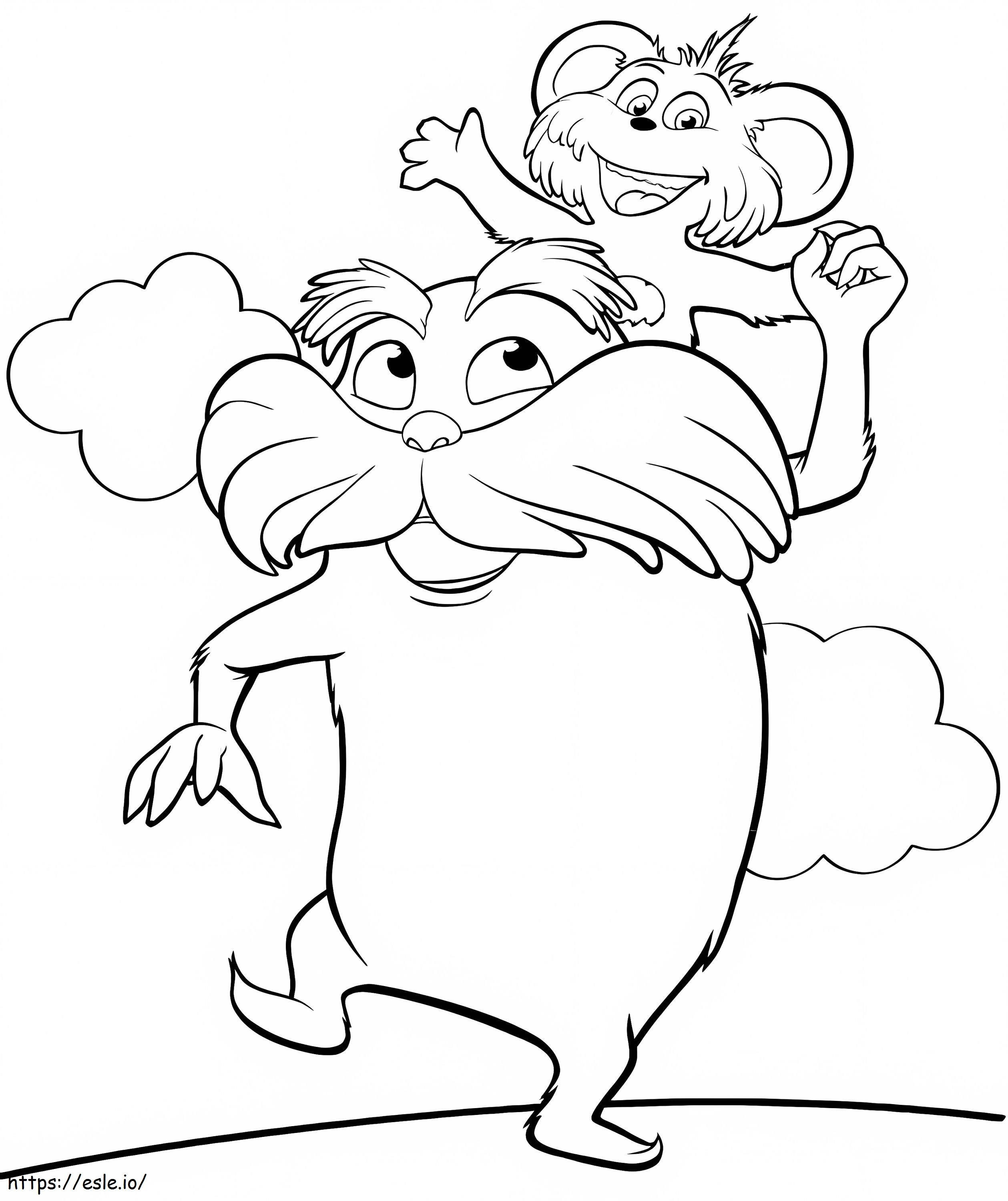 Barb A Loots And Lorax coloring page