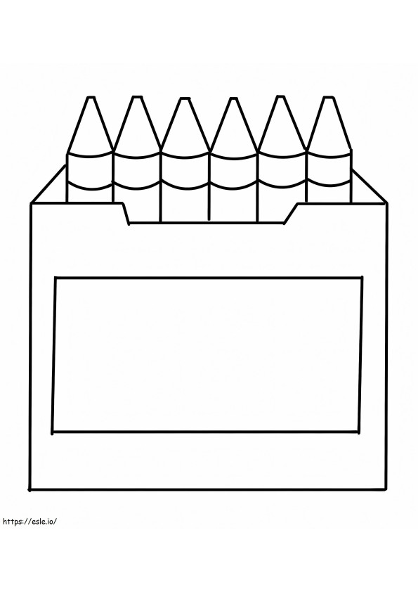 Crayon Box coloring page