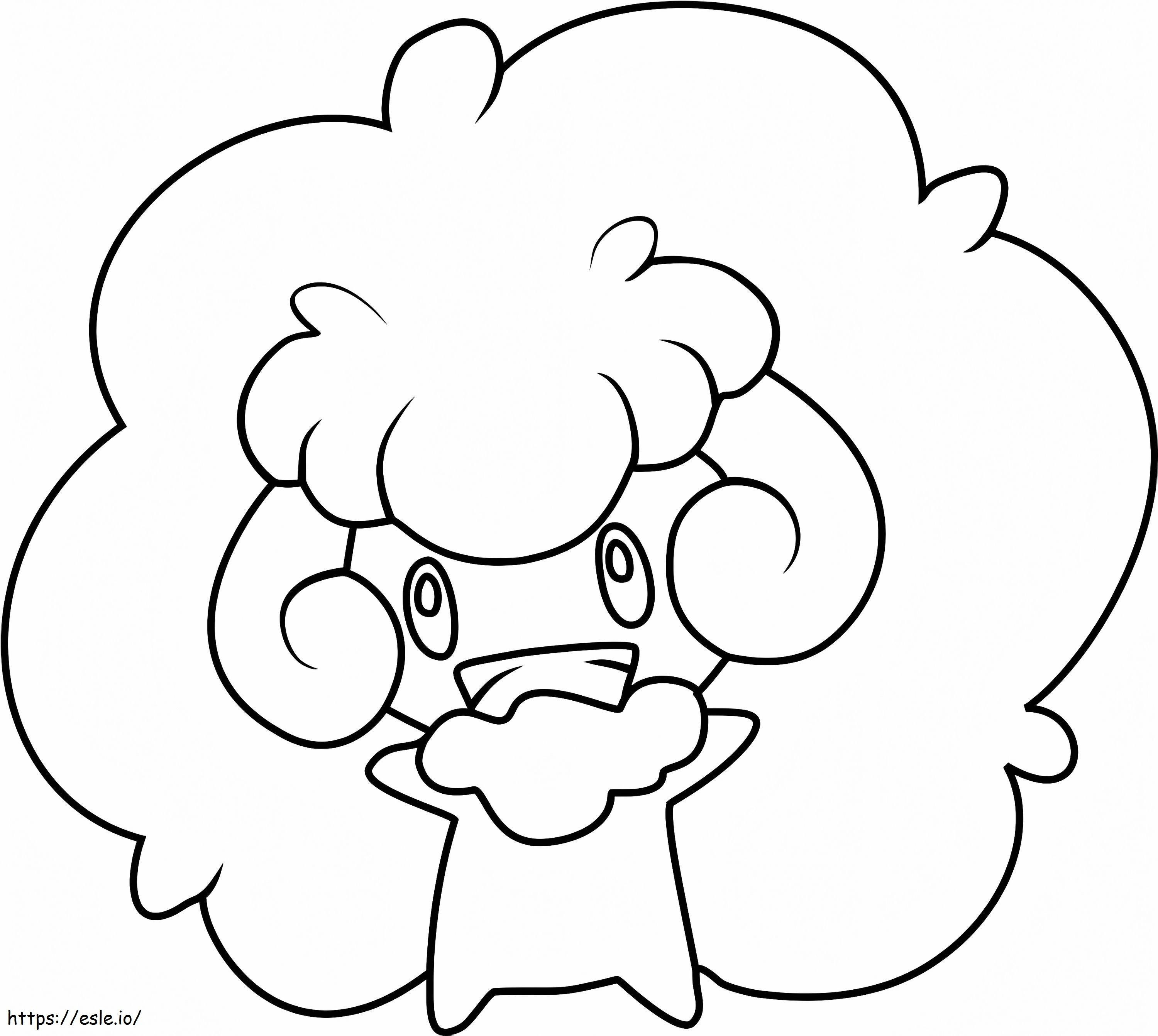 Cute Whimsicott Pokemon coloring page