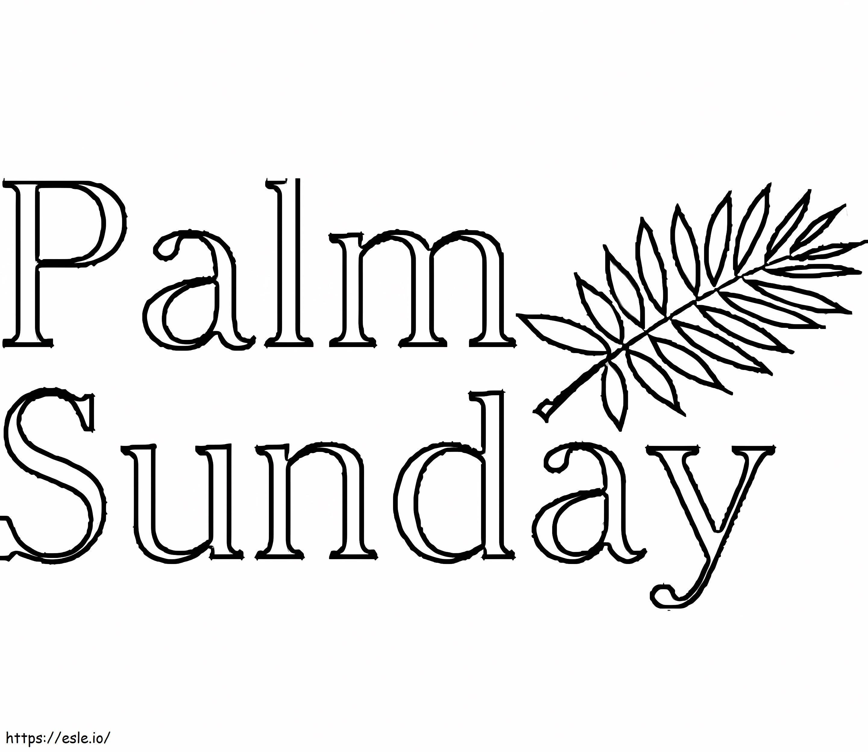 Palm Sunday 10 coloring page