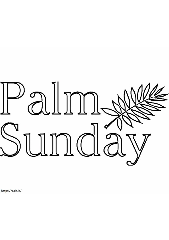 Niedziela Palmowa 10 kolorowanka