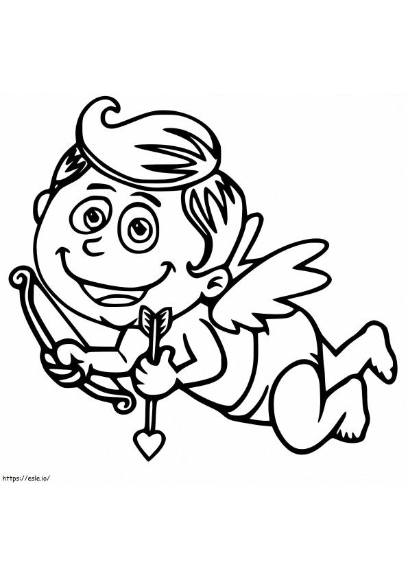 Coloriage Cupidon gratuit à imprimer dessin