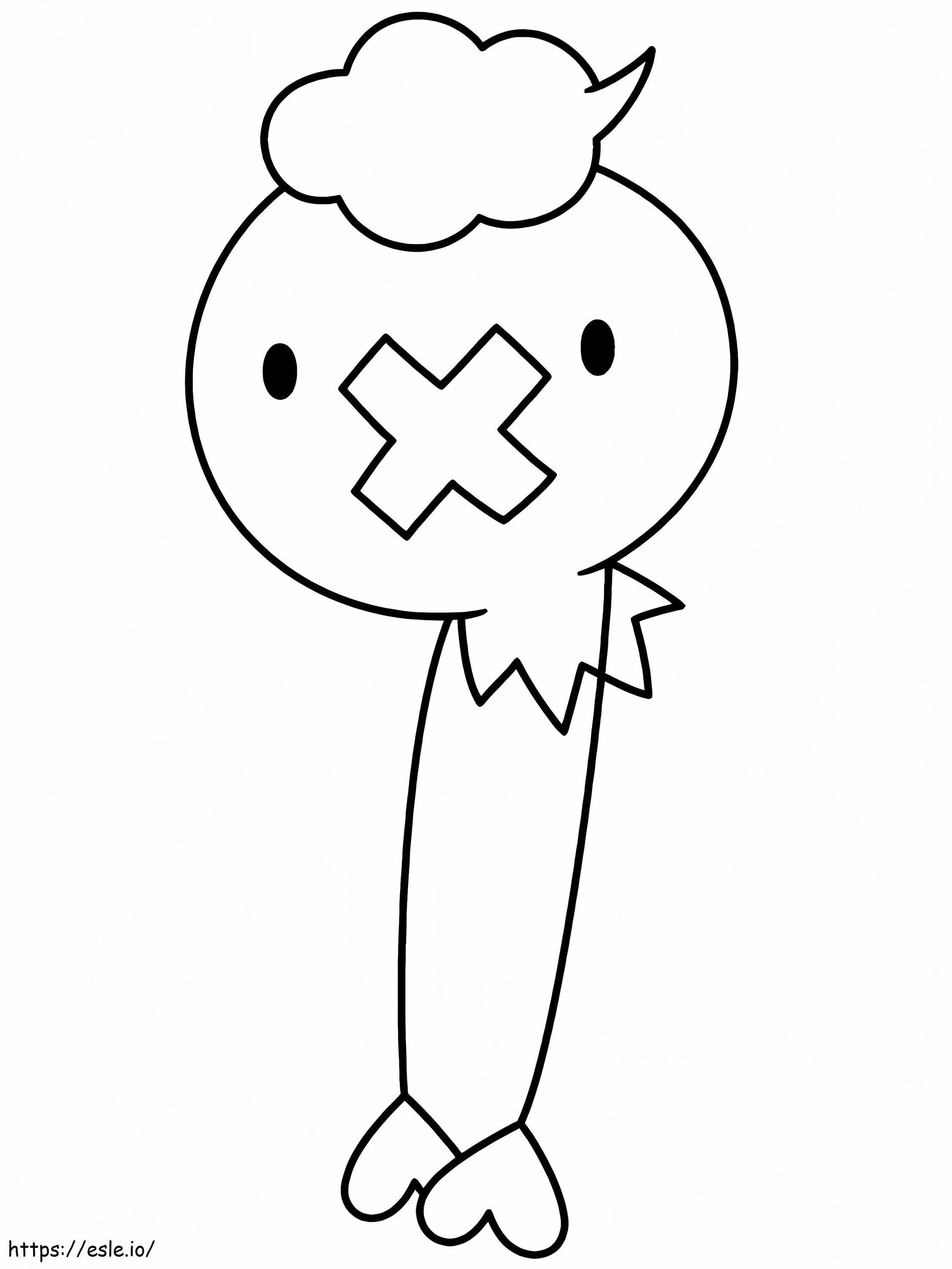 Adorable Drifloon coloring page