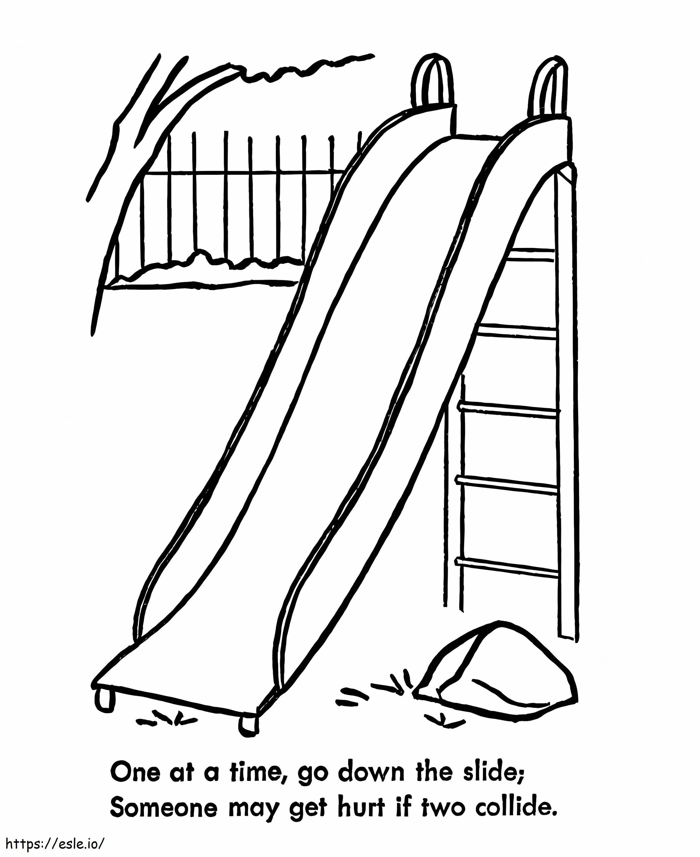 Playground Safety coloring page