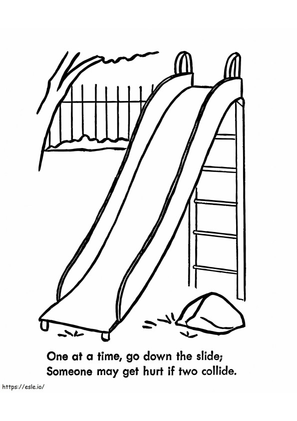 Playground Safety coloring page