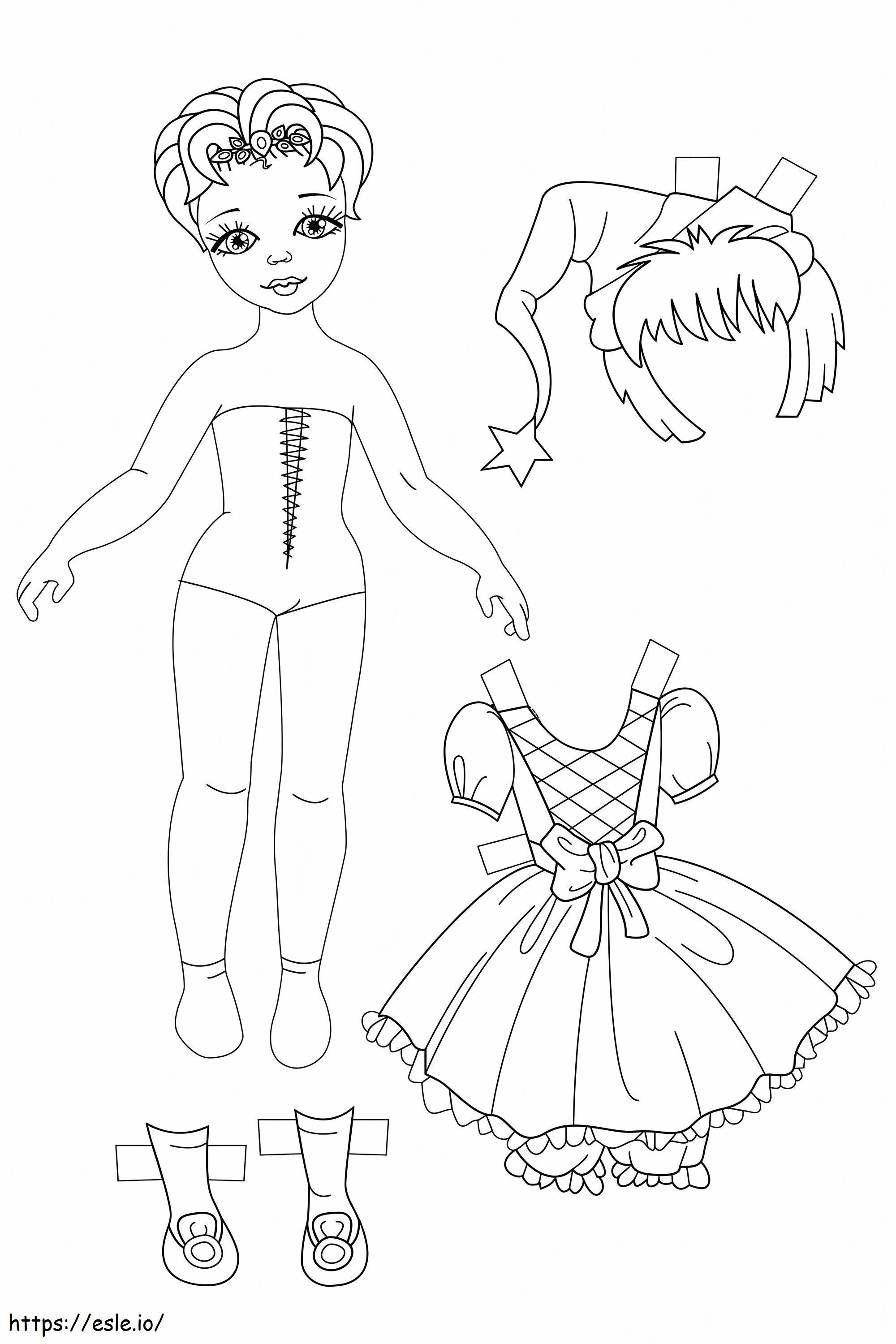 Paper Dolls 38 coloring page