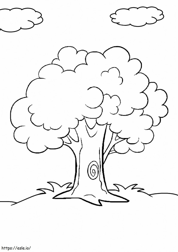 Tree 2 coloring page