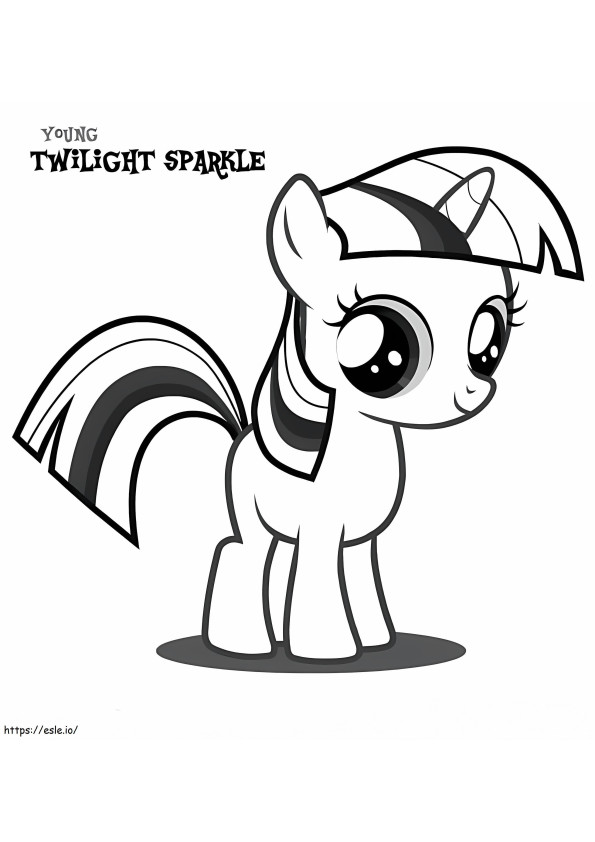Young Twilight Sparkle coloring page