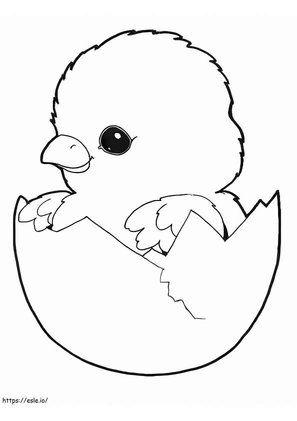 Chick In Egg coloring page