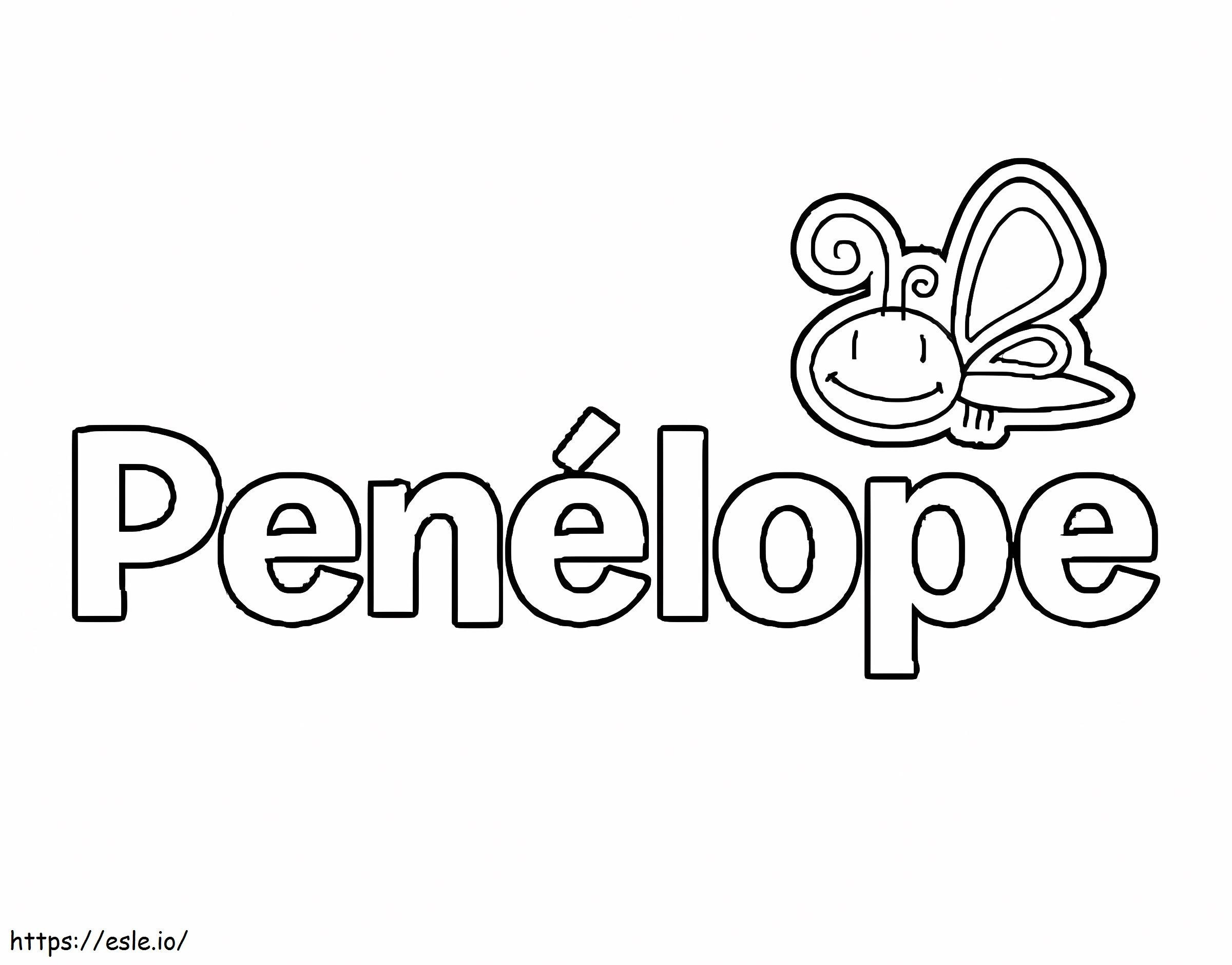 Penelope Free Printable coloring page