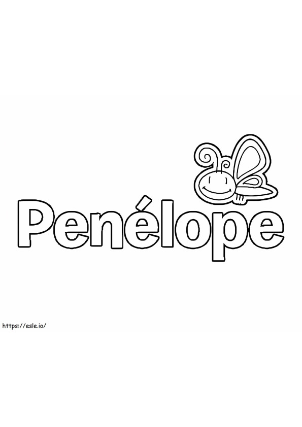 Penelope imprimabil gratuit de colorat