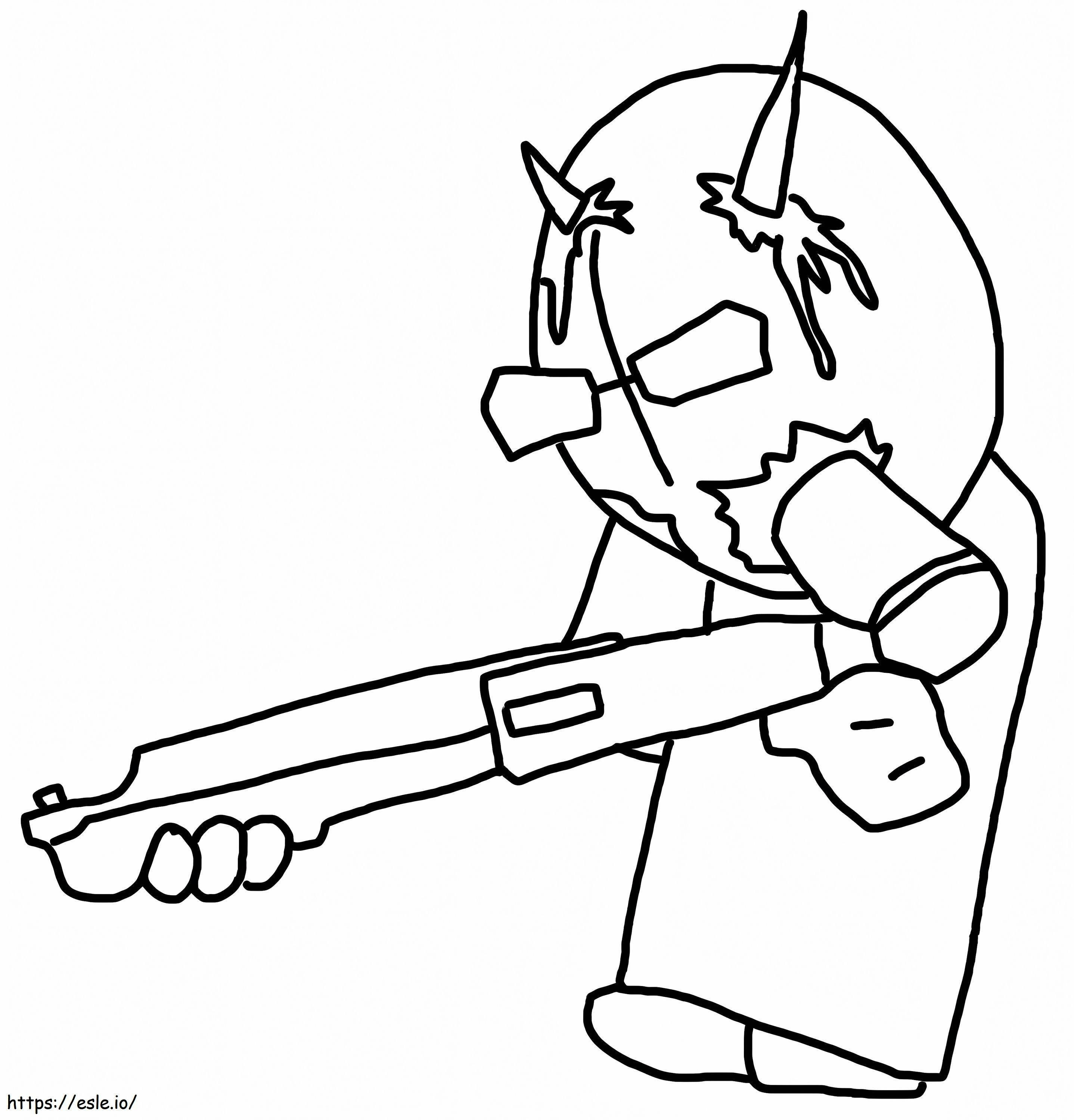 Mag Agent Madness Combat coloring page