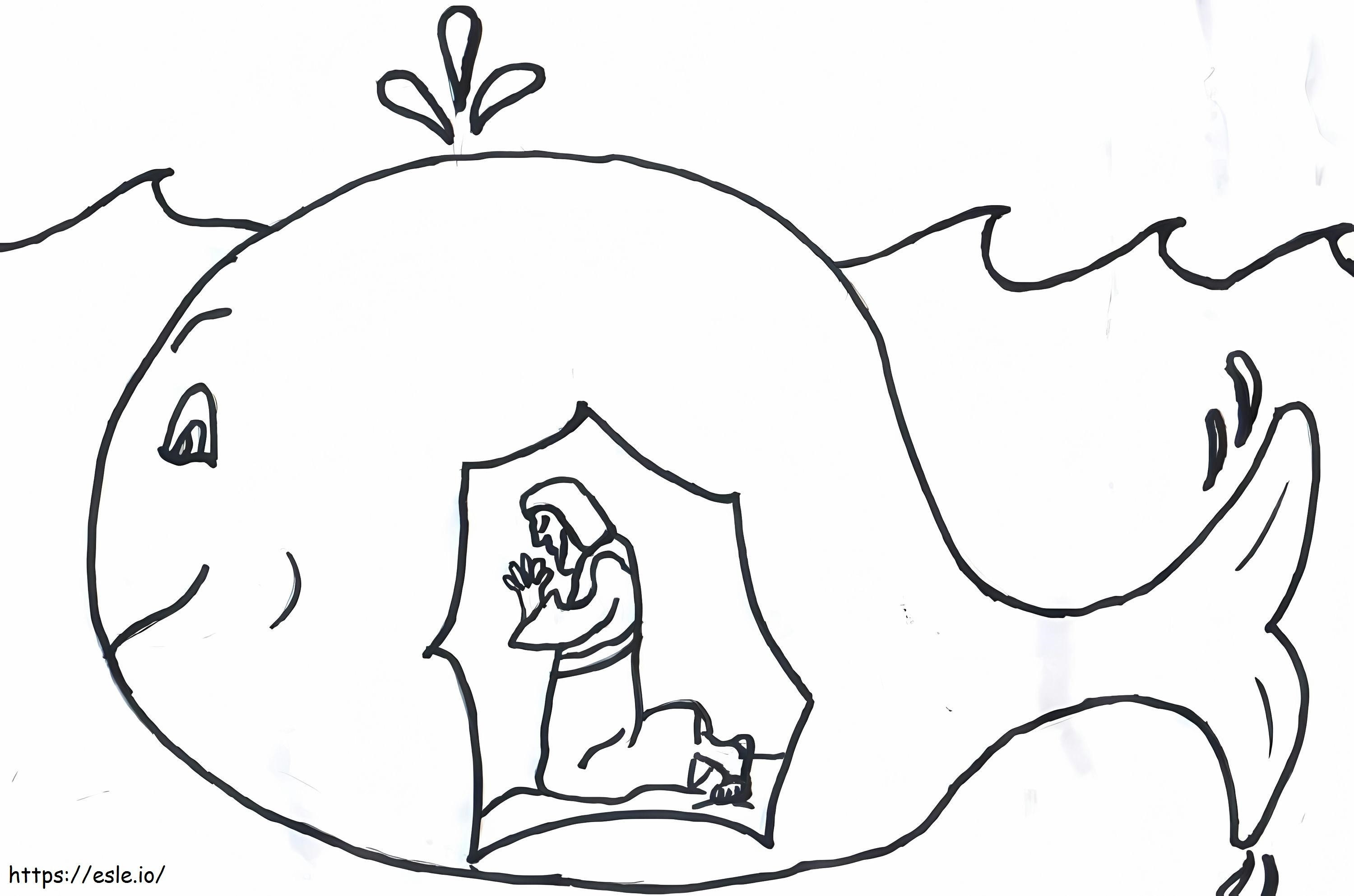 Yunus dan Paus 11 Gambar Mewarnai