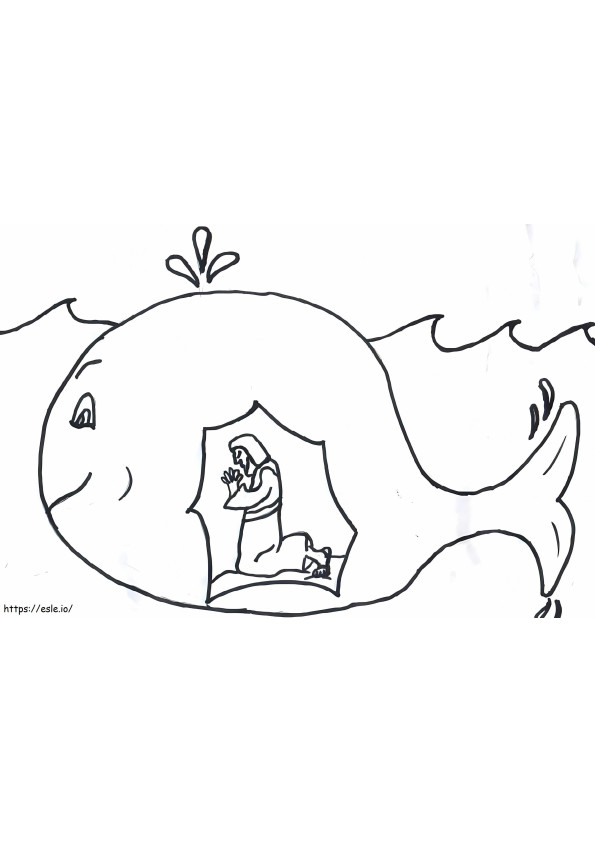 Jonah And The Whale 11 coloring page
