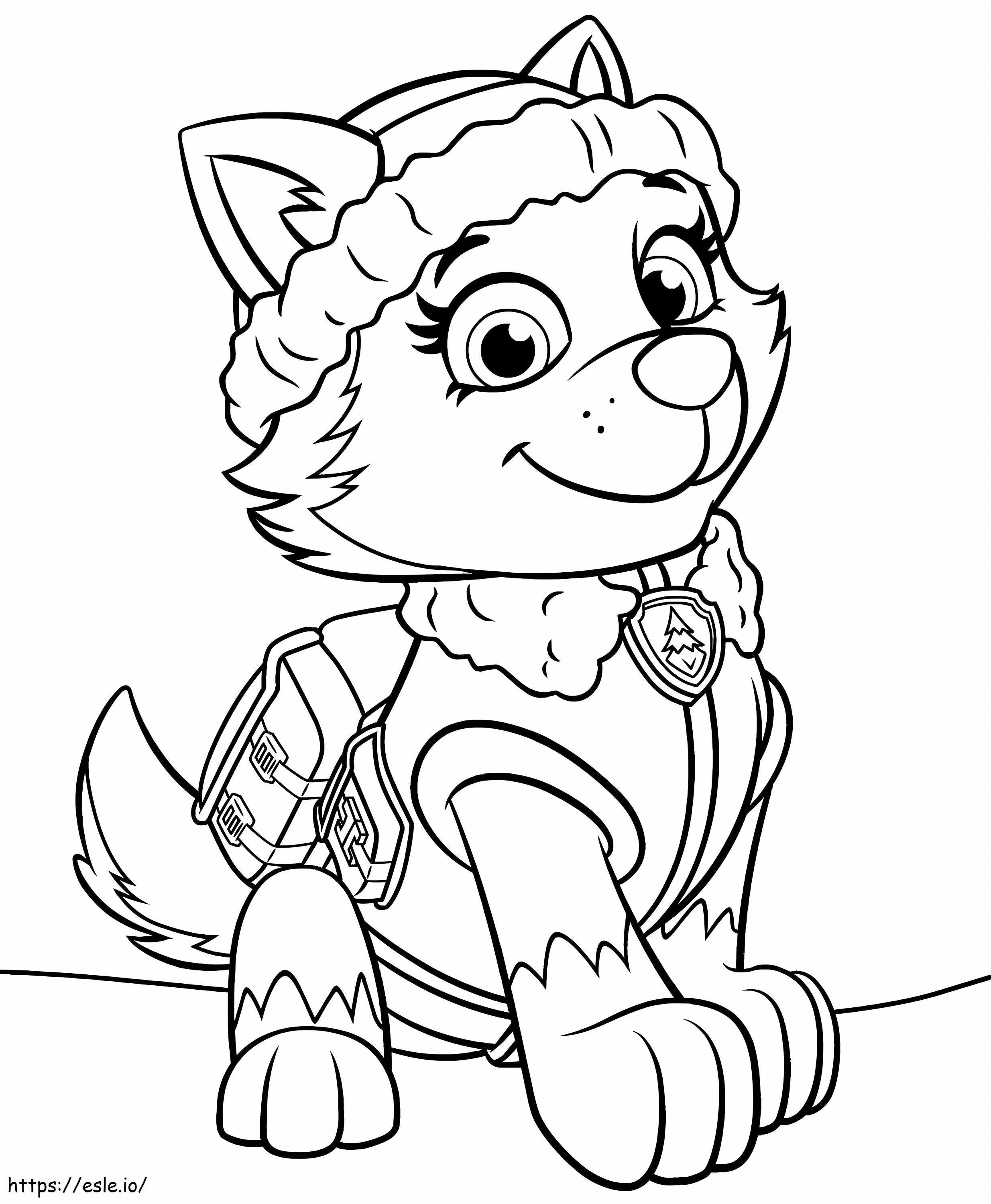 1565745973 Paw Patrol Everest A4 coloring page