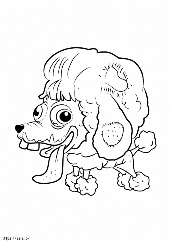 Poo Poodle Ugglys Pet Shop coloring page