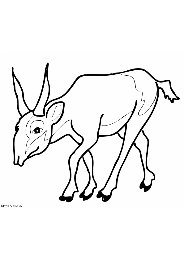 Antilope saïga en voie de disparition