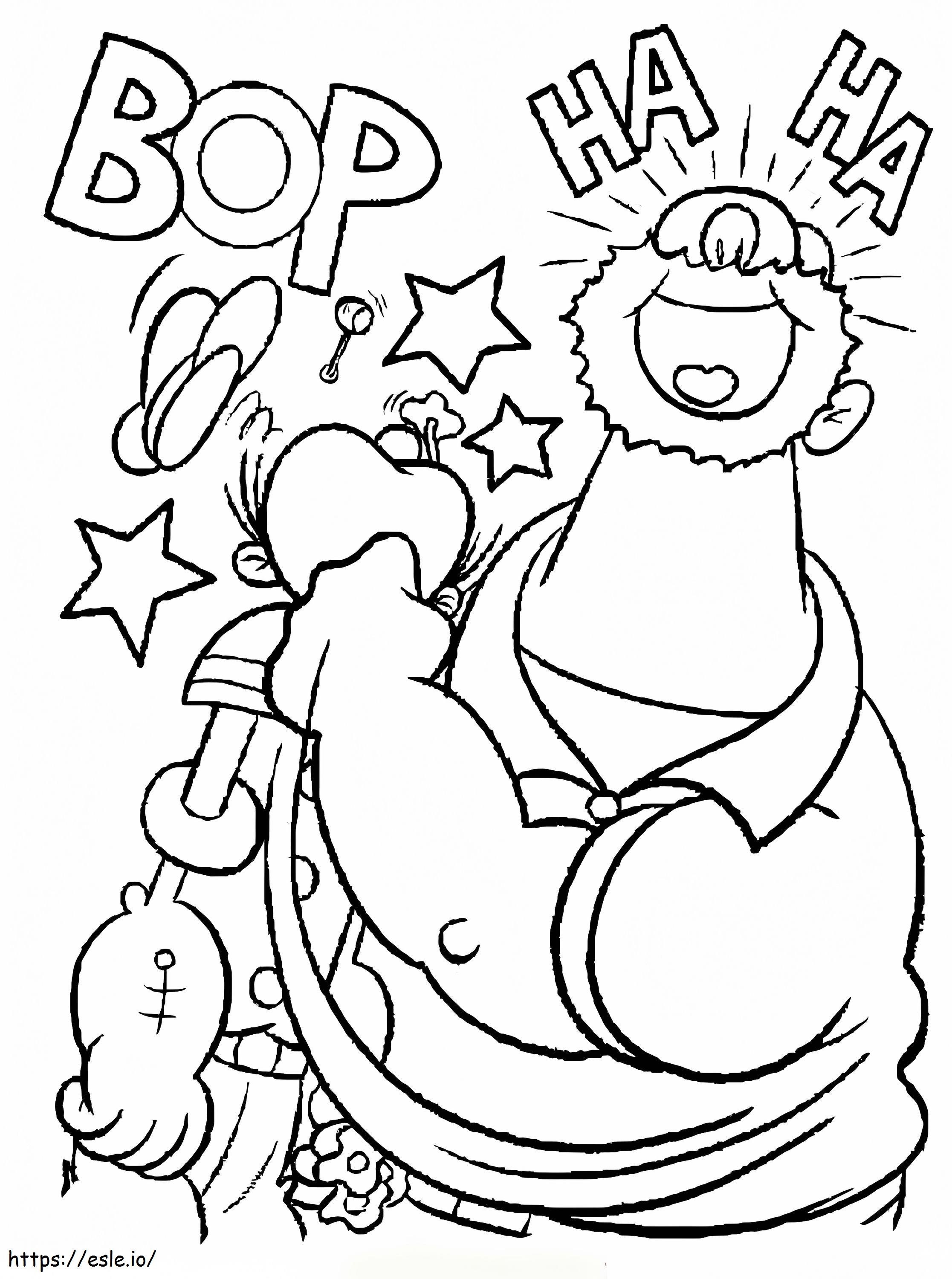 Bluto Punching Popeye coloring page