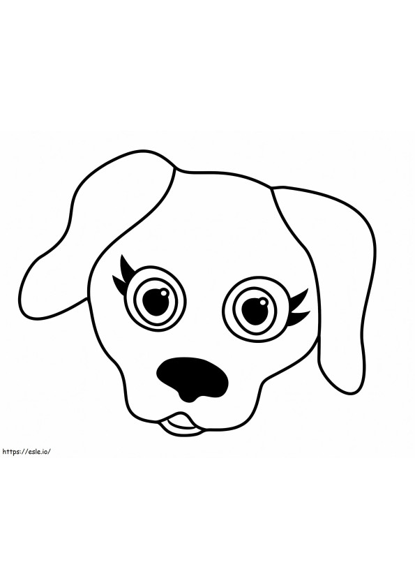 Labrador Face Pet Parade coloring page