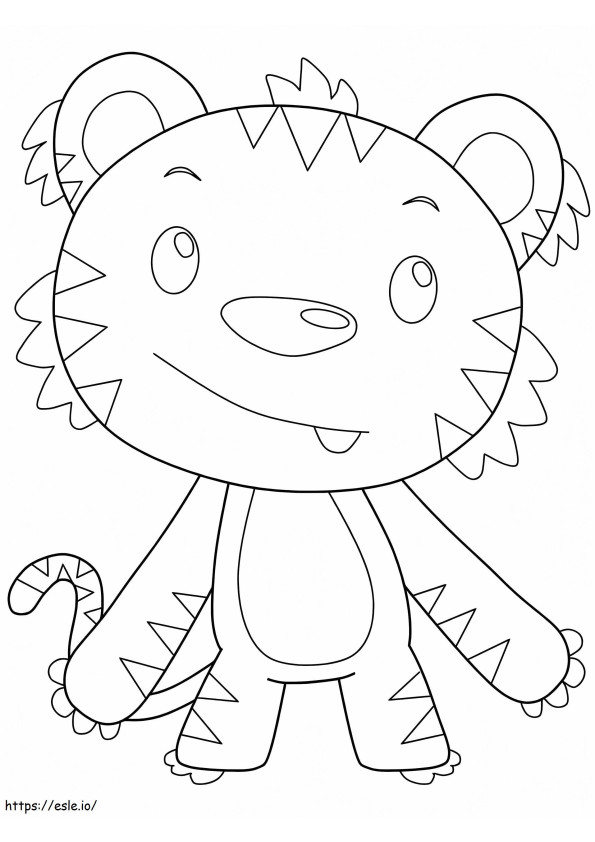 A Cute Tiger coloring page