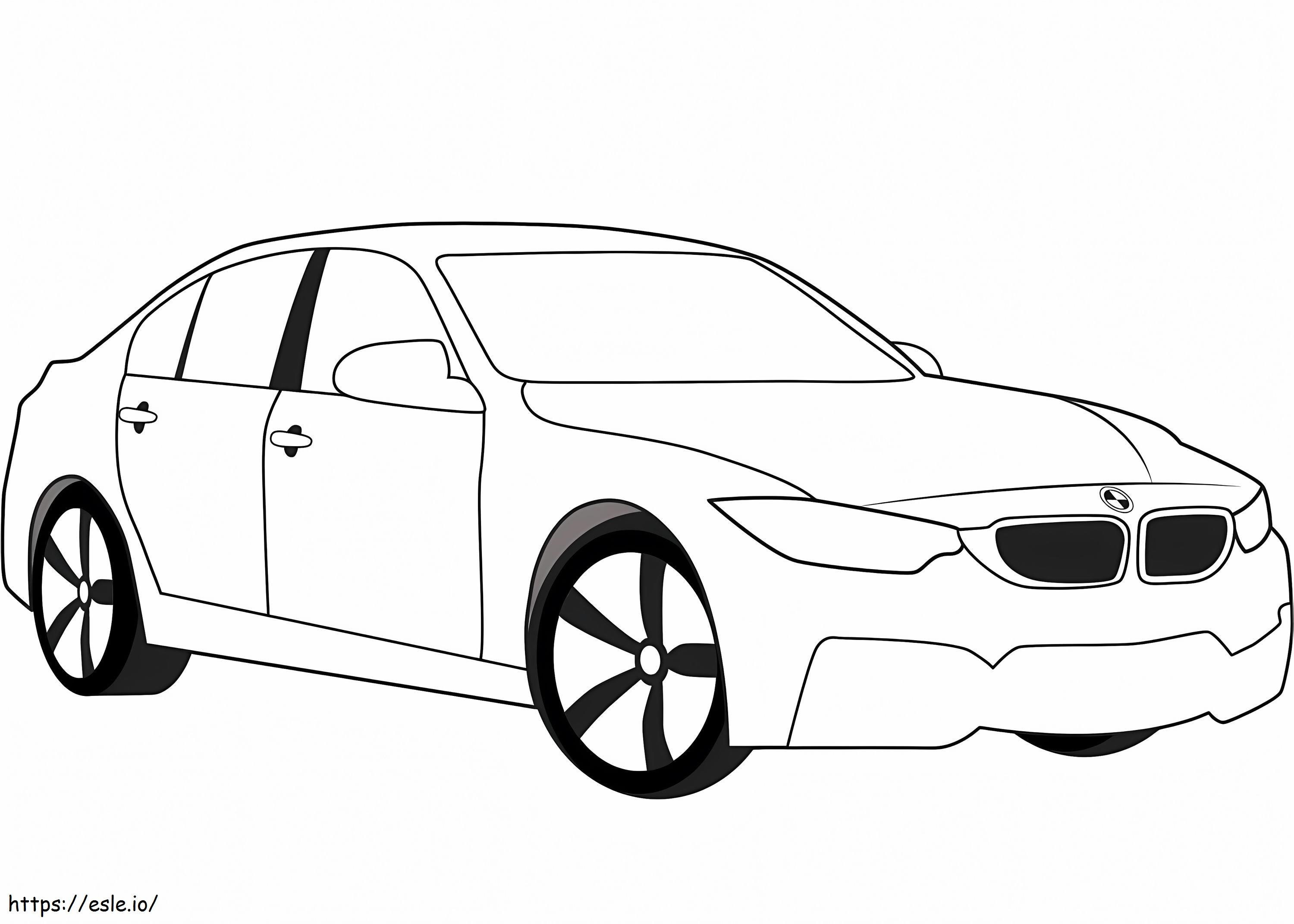 Coloriage BMW M3 à imprimer dessin