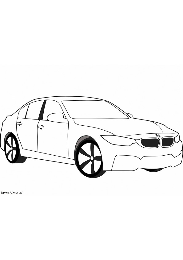 Bmw M3 coloring page