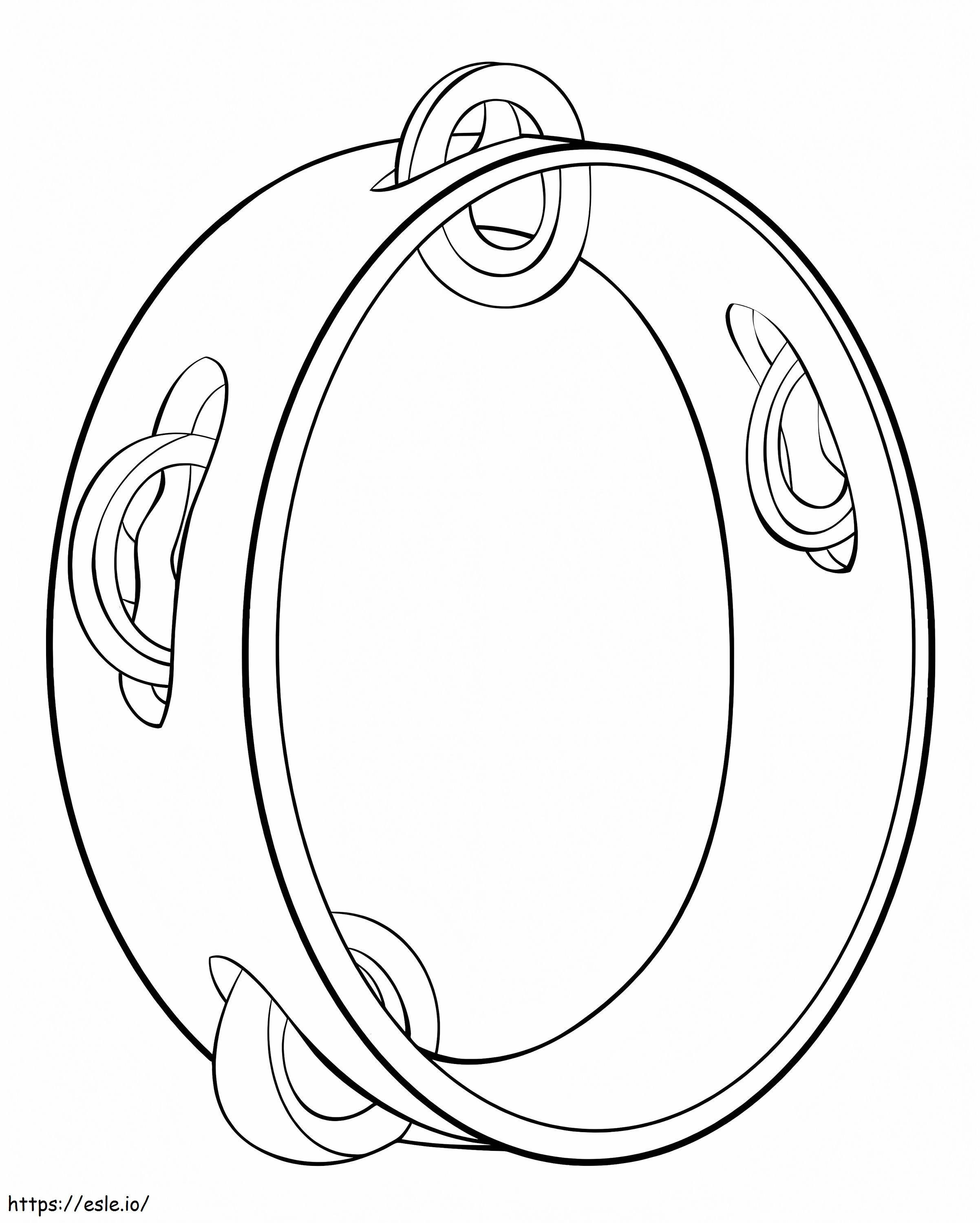 Basic Tambourine 1 coloring page