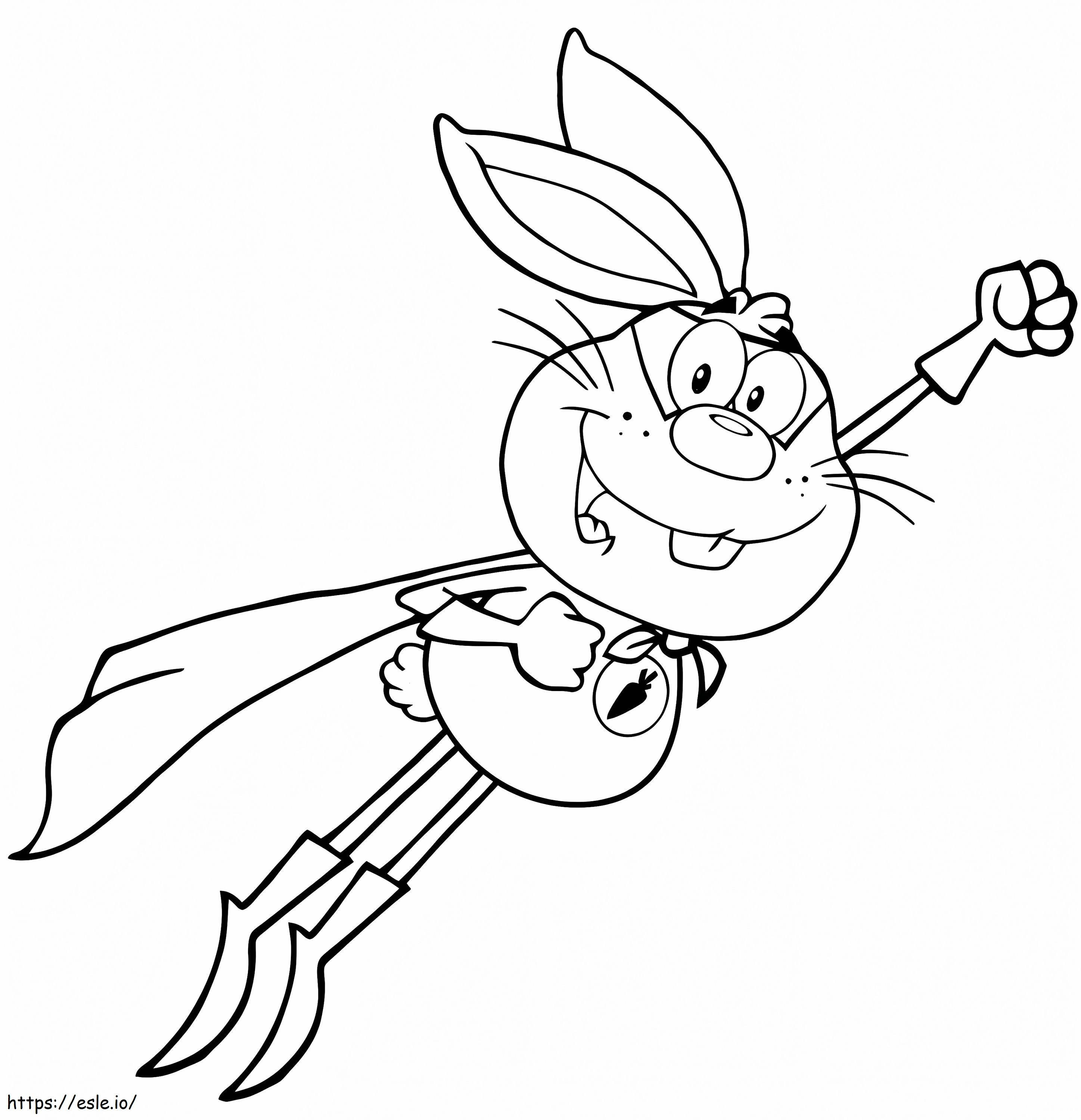 Hero Rabbit coloring page