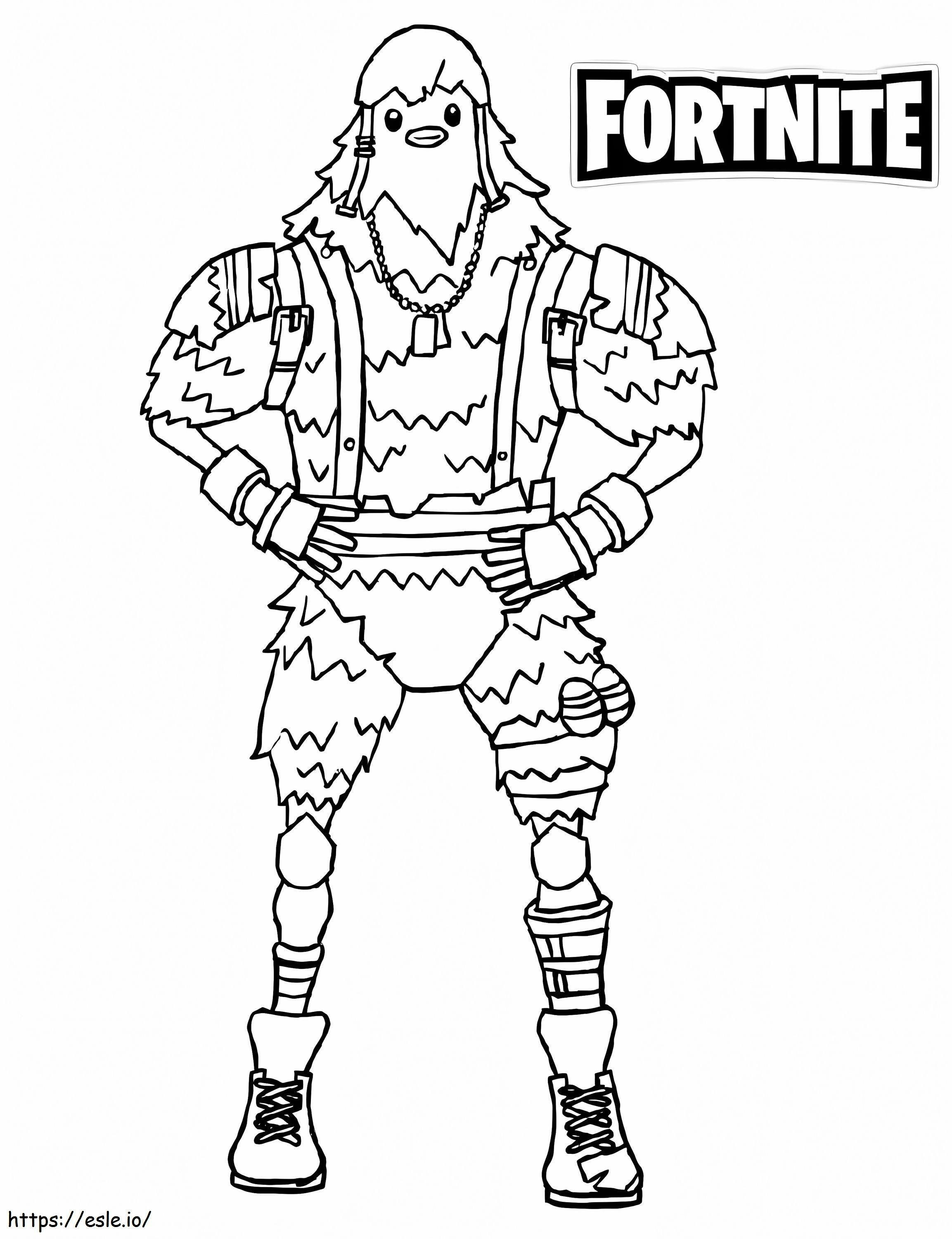Cluck Fortnite 3 coloring page