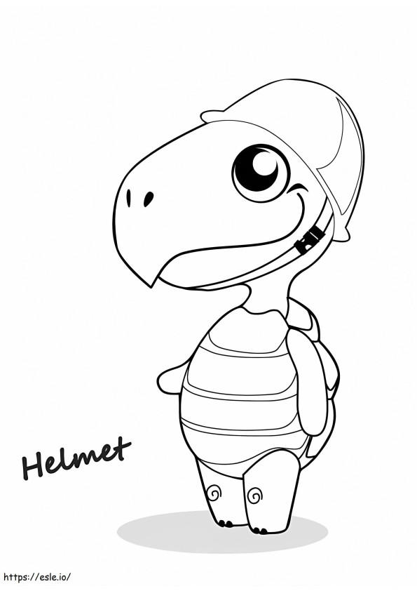 Turtle In Panfu coloring page