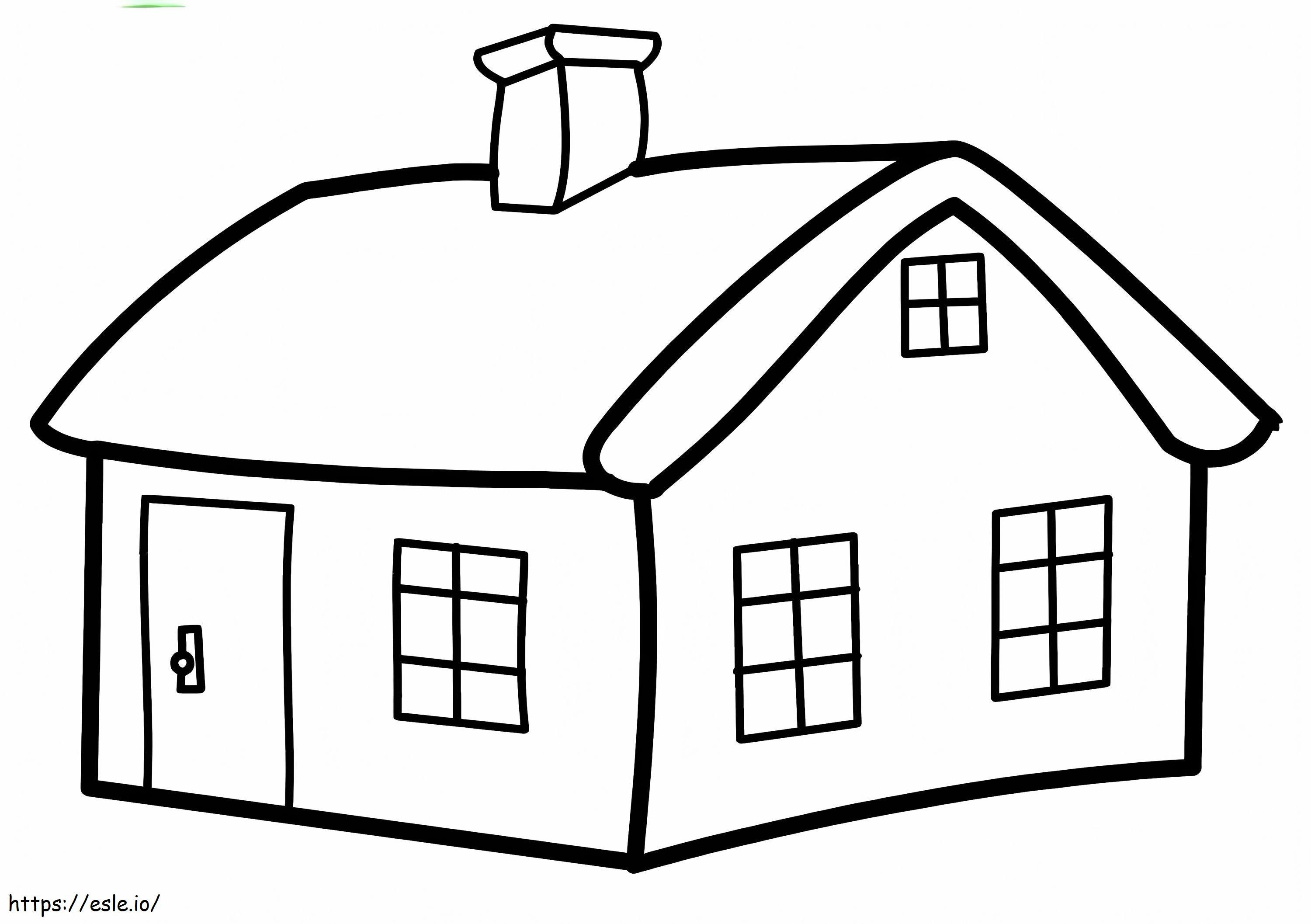 House 3 coloring page