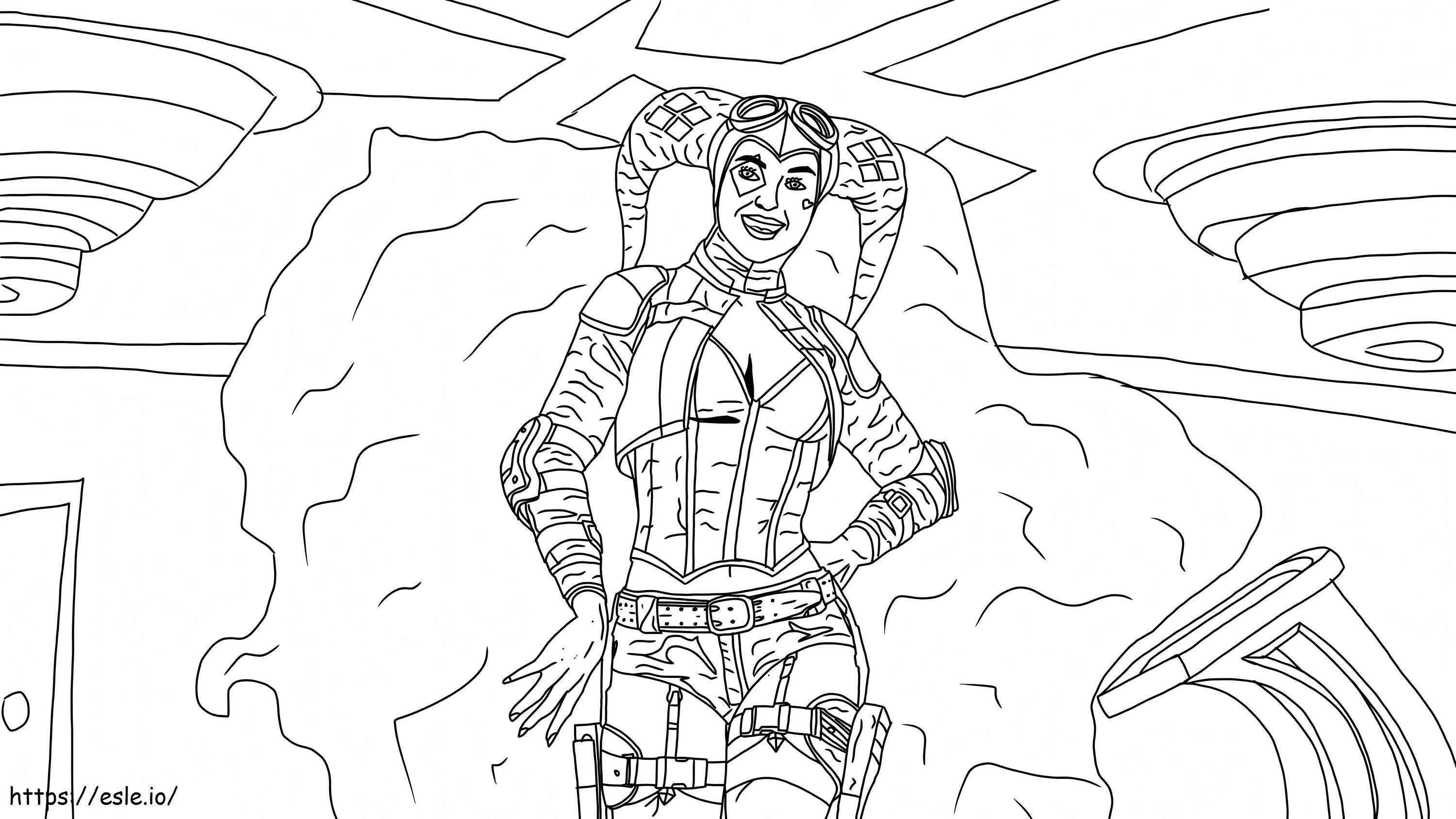 Harley Quinn Normal coloring page