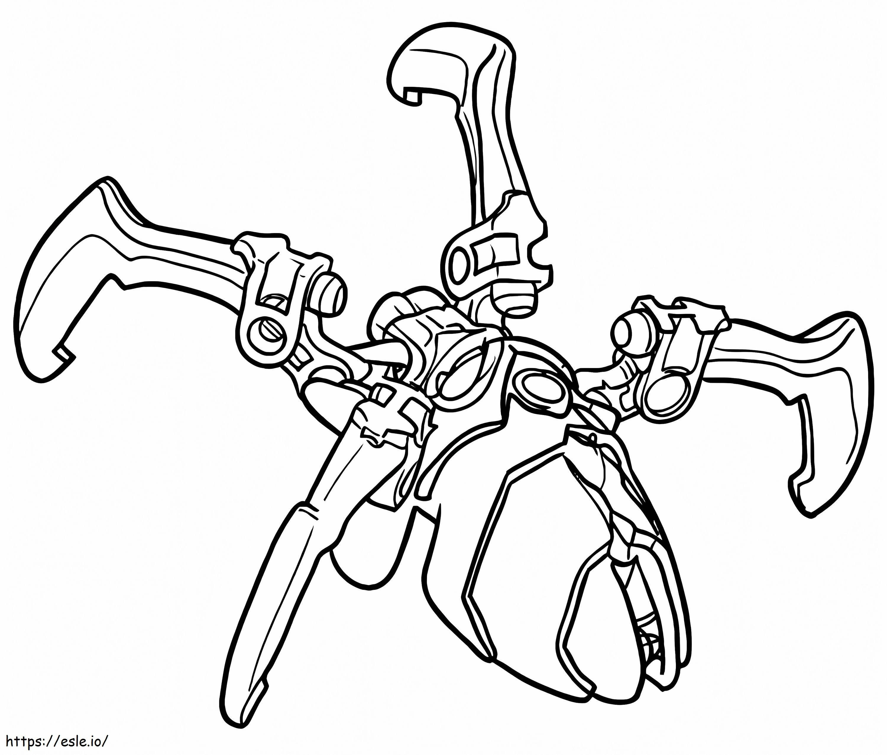 Skull Spider Bionicle coloring page