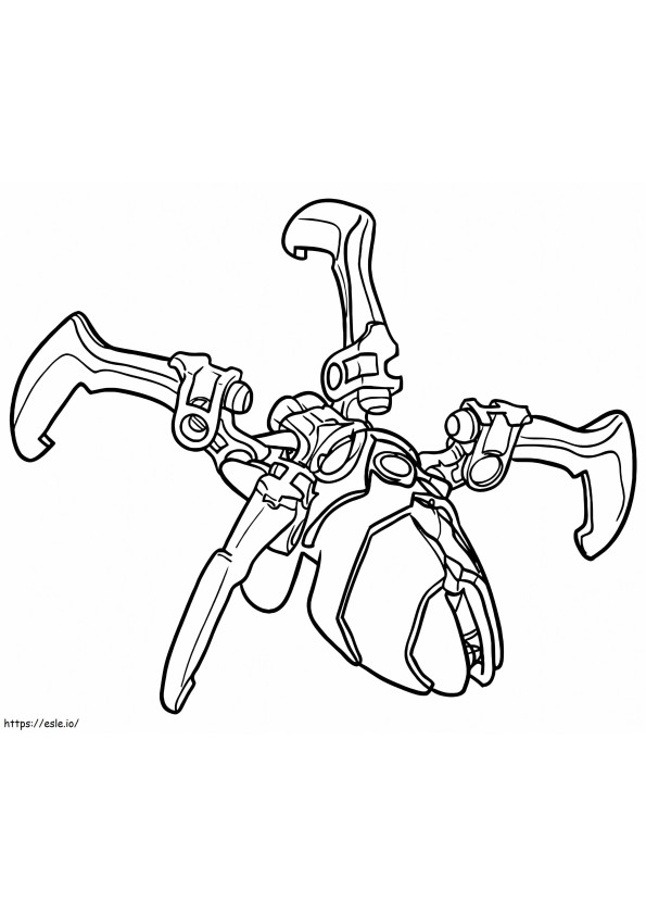 Crânio Aranha Bionicle para colorir