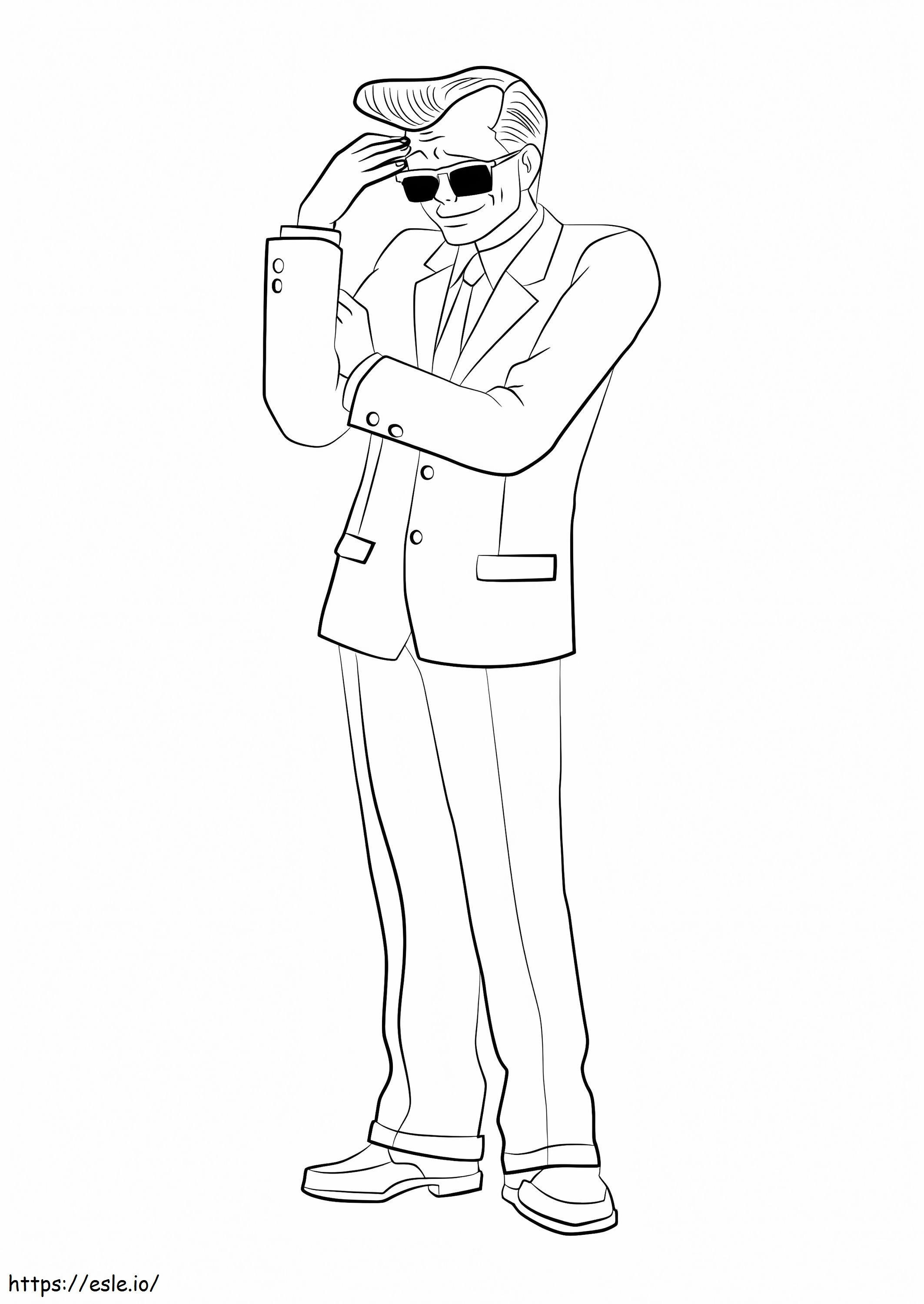 Winston Payne From Ace Attorney coloring page