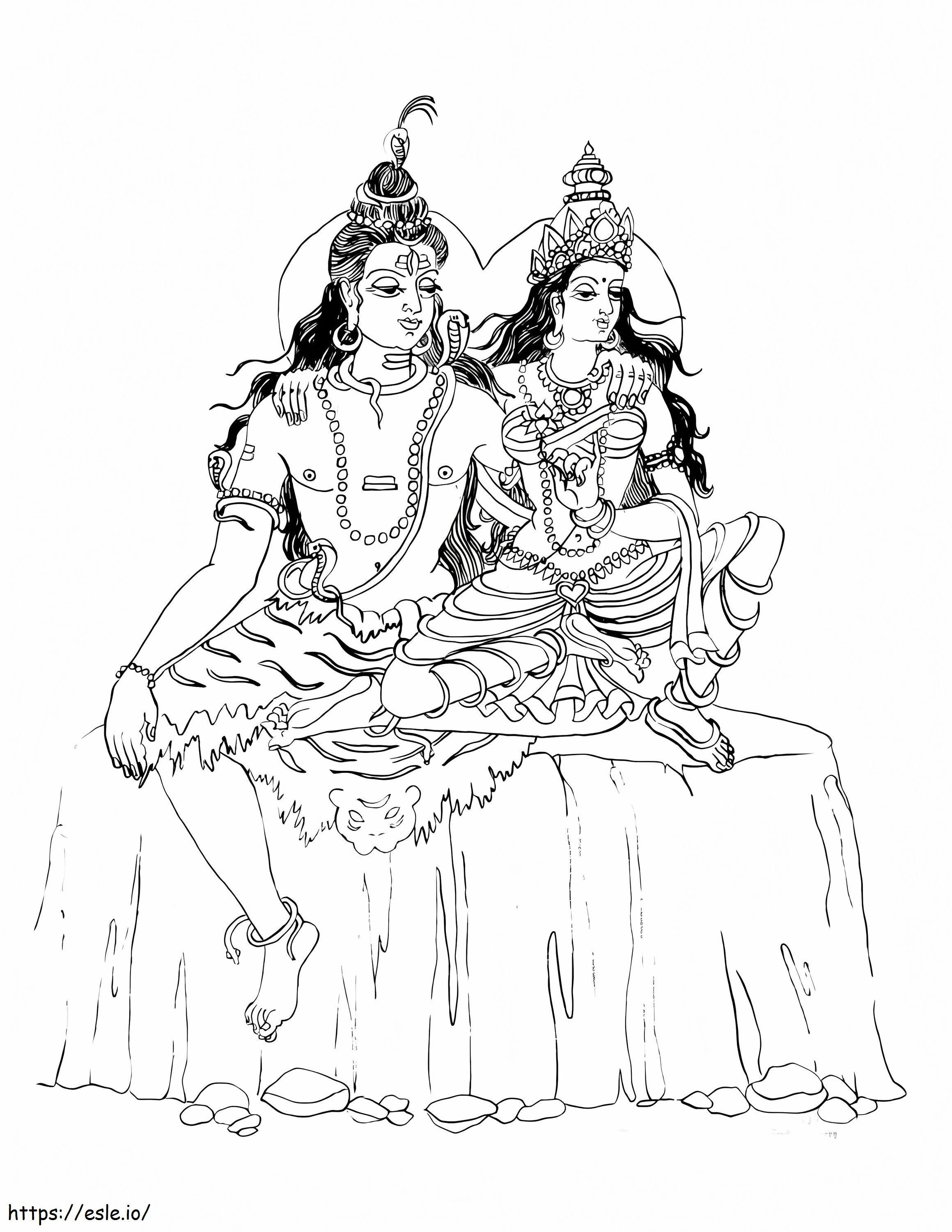 Coloriage Maha Shivaratri 2 à imprimer dessin