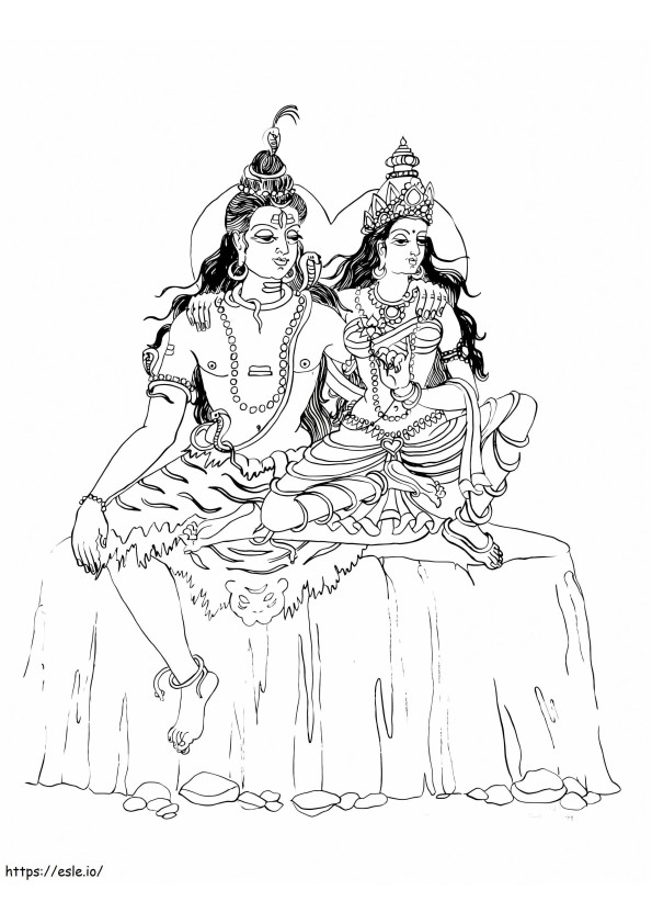 Maha Shivaratri 2 para colorear