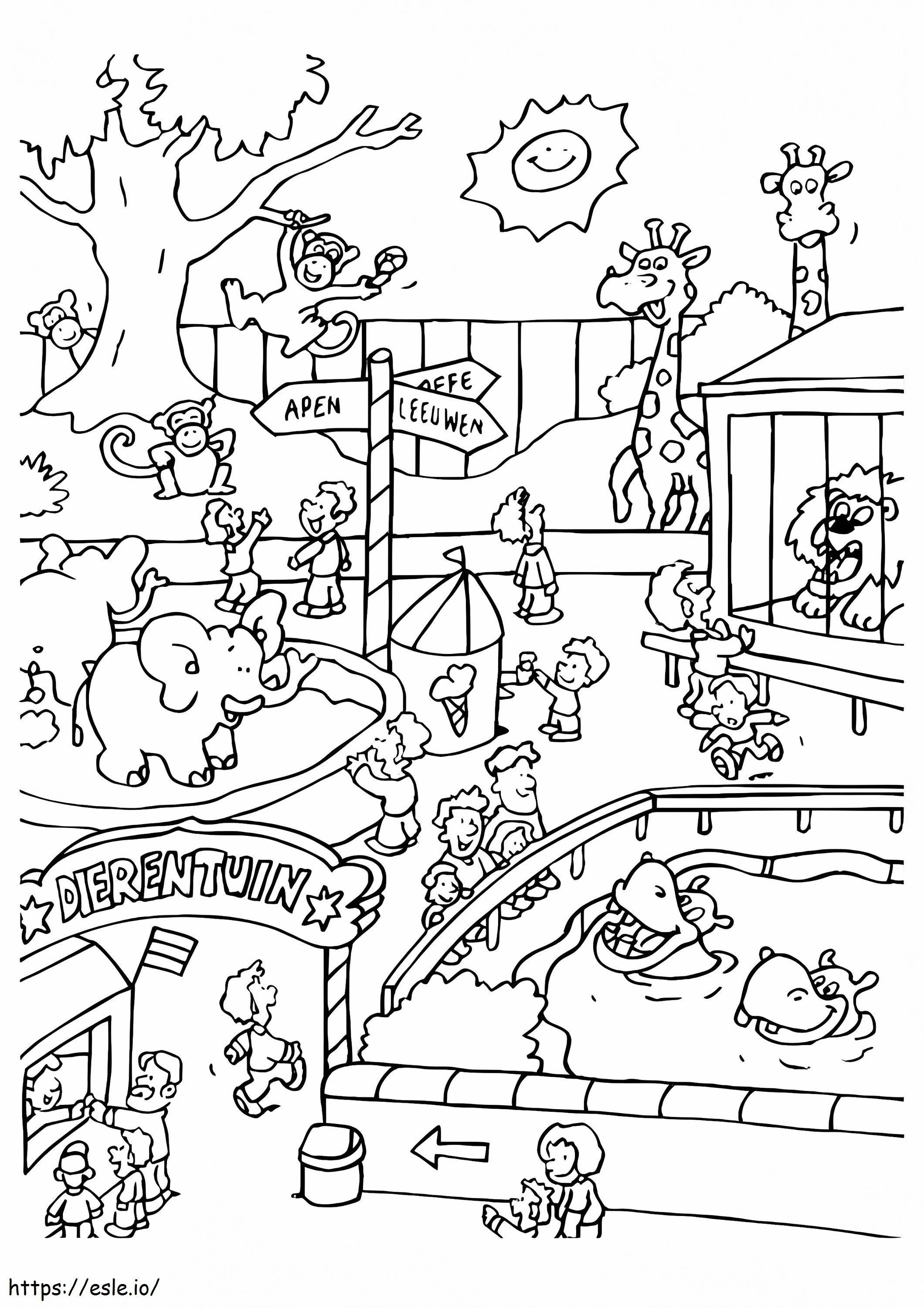 Zoo To Print coloring page