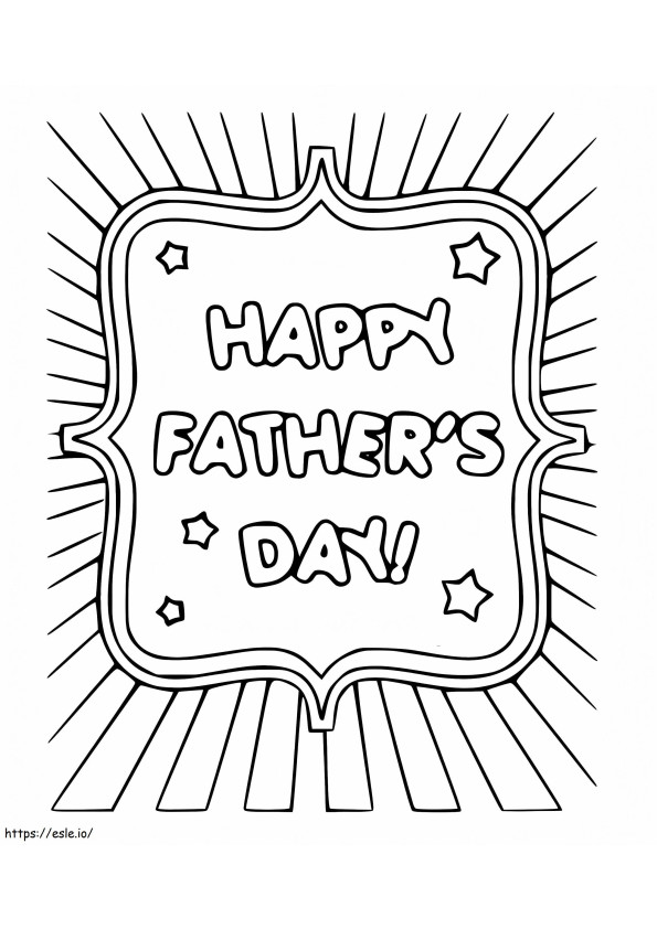 Happy Fathers Day 9 coloring page