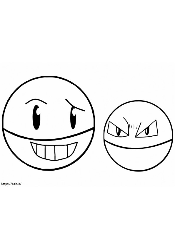 Electrode Voltorb coloring page