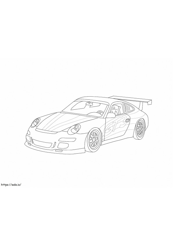 Carro esportivo Porsche 6 para colorir