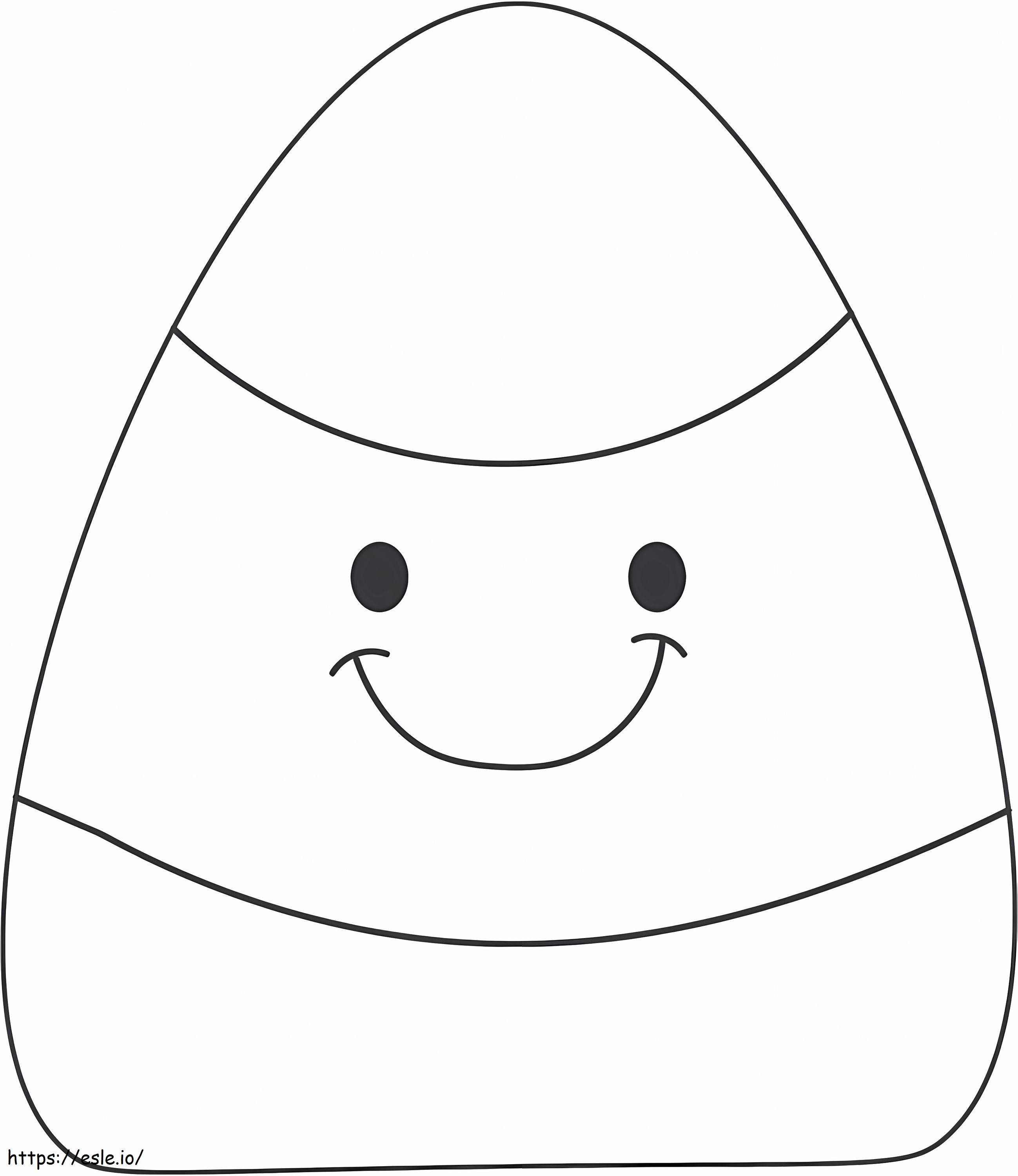 Candy Corn Smiles coloring page