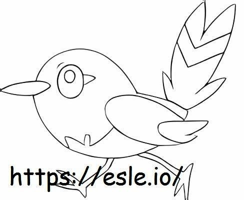 Fletchling coloring page