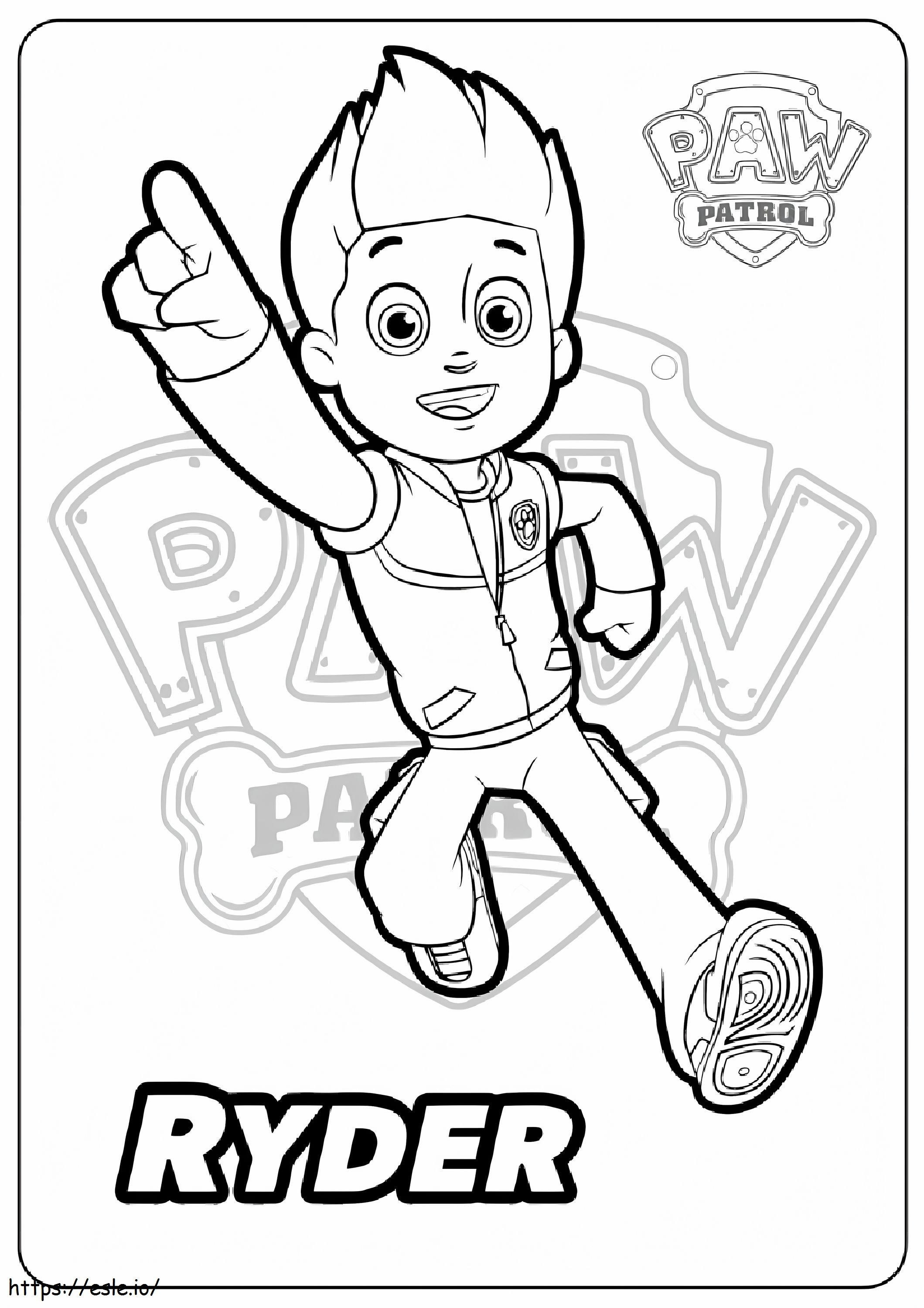 Paw Patrol Ryder 2 coloring page
