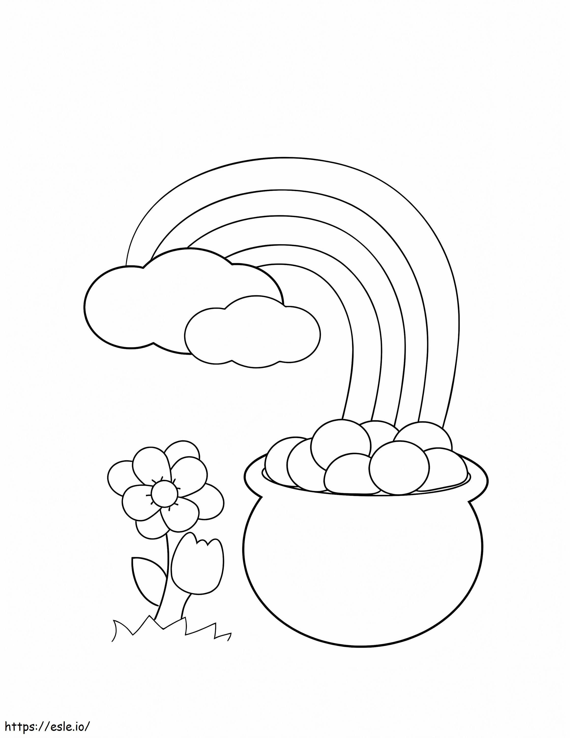 Pot Of Gold 4 coloring page