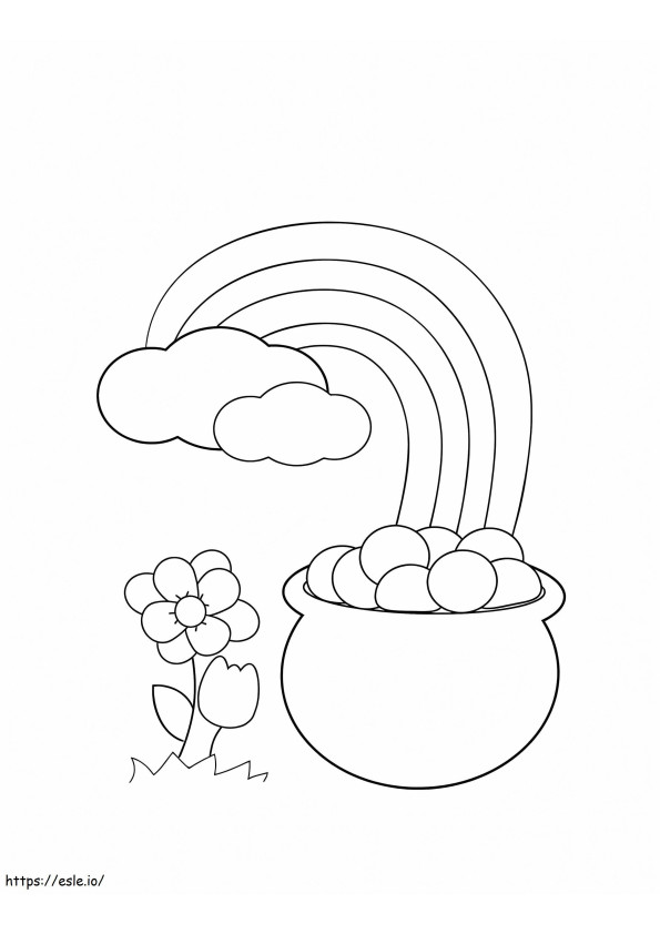 Pot Of Gold 4 coloring page