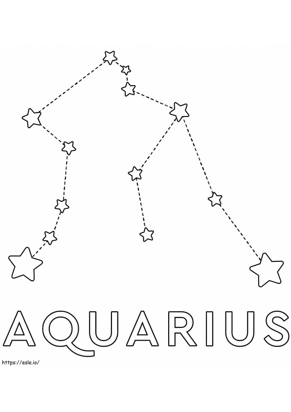 Free Aquarius coloring page