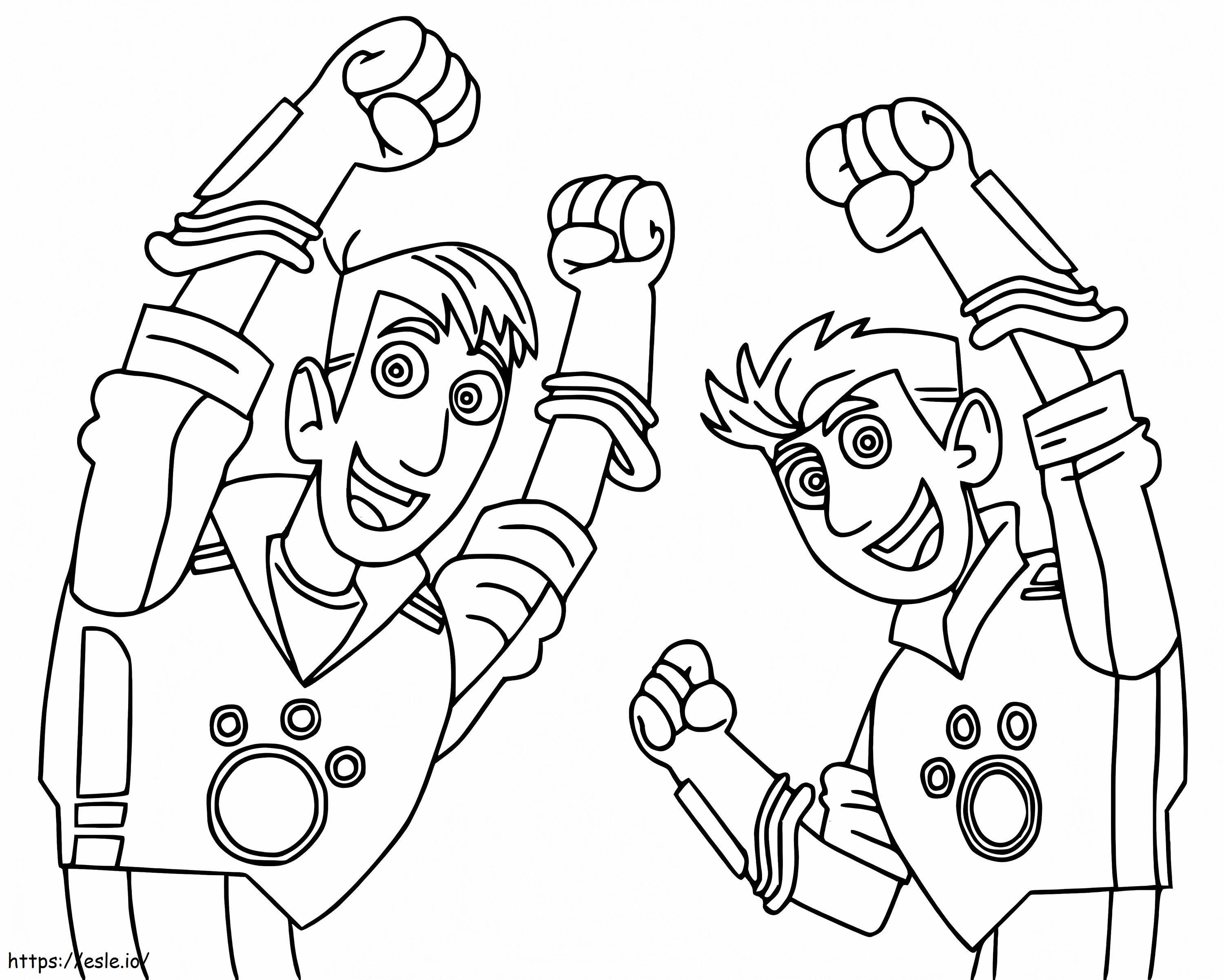 Chris And Martin Kratts coloring page