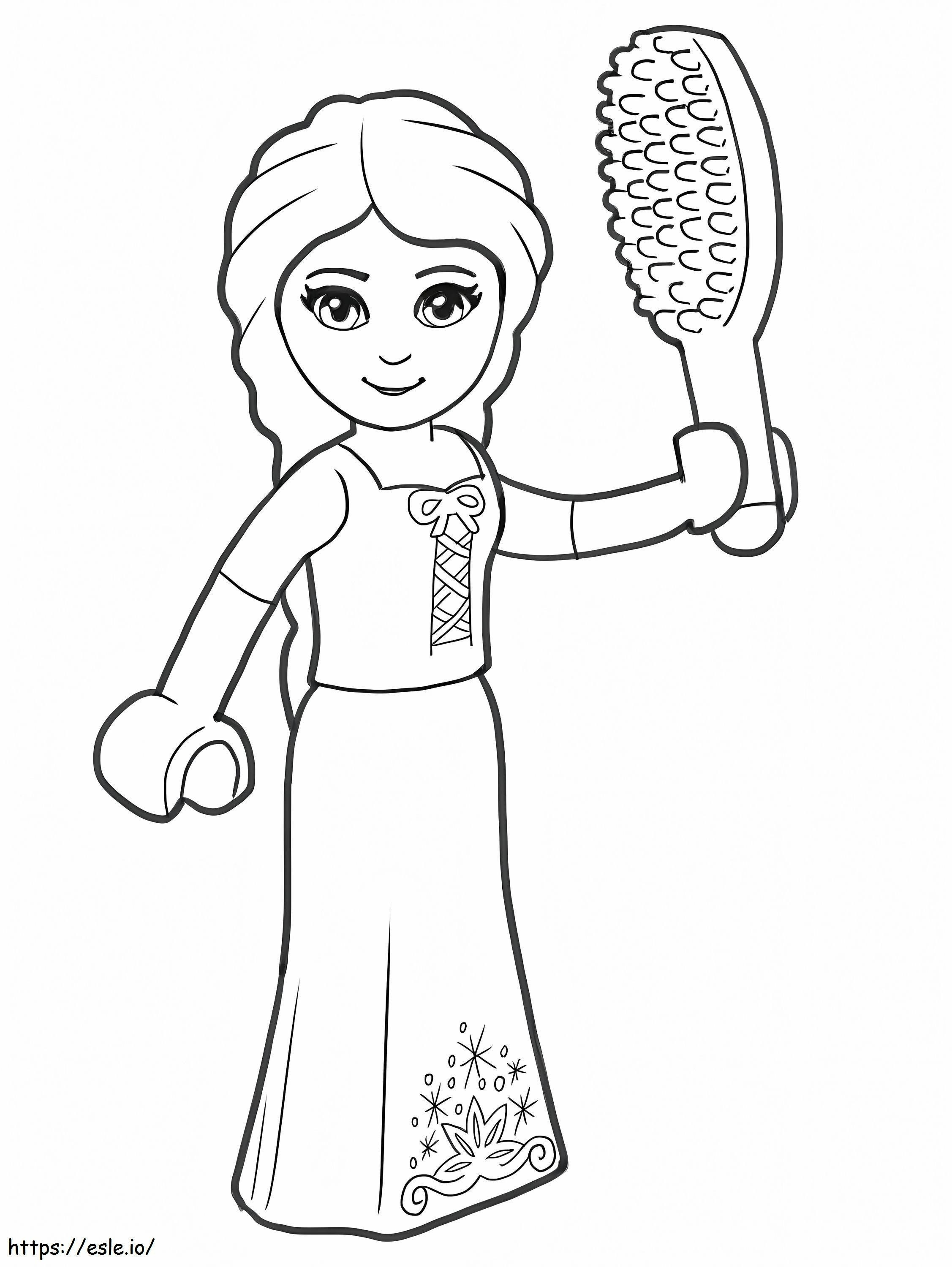 Lego-prinsessa Elsa värityskuva
